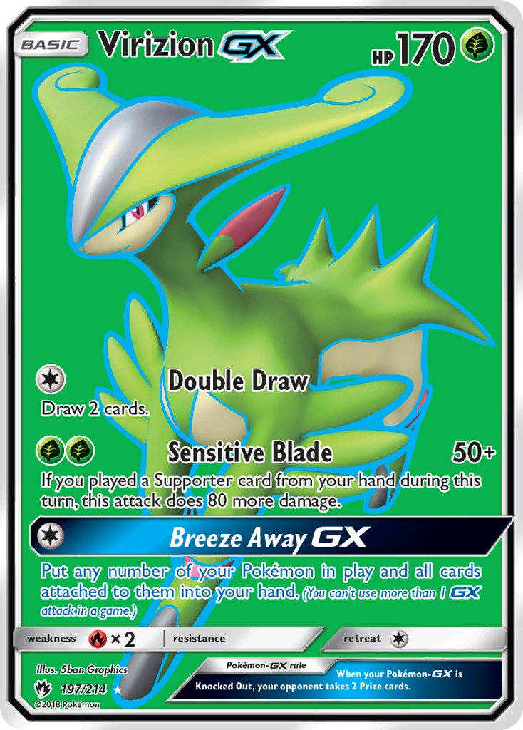 197/214 Virizion GX (Full Art)