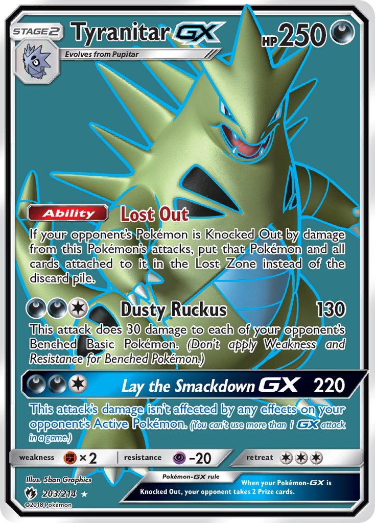 203/214 TyranitarGX