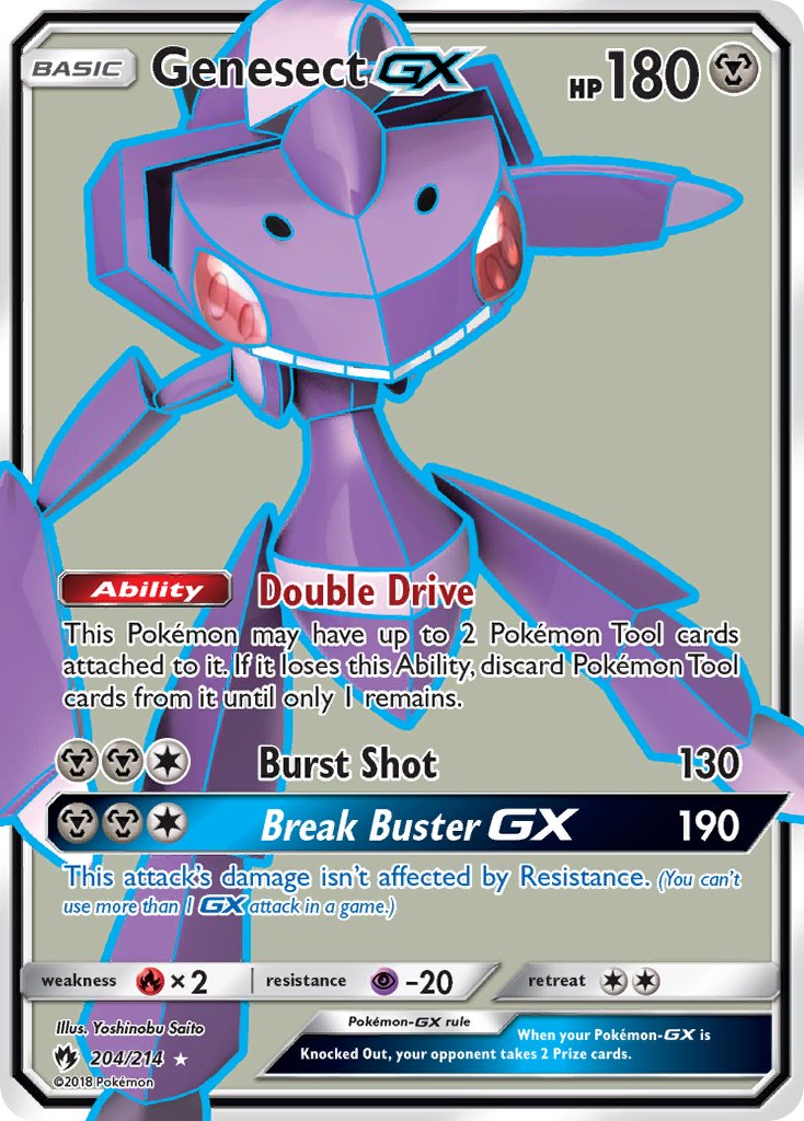 204/214 Genesect GX (Full Art)