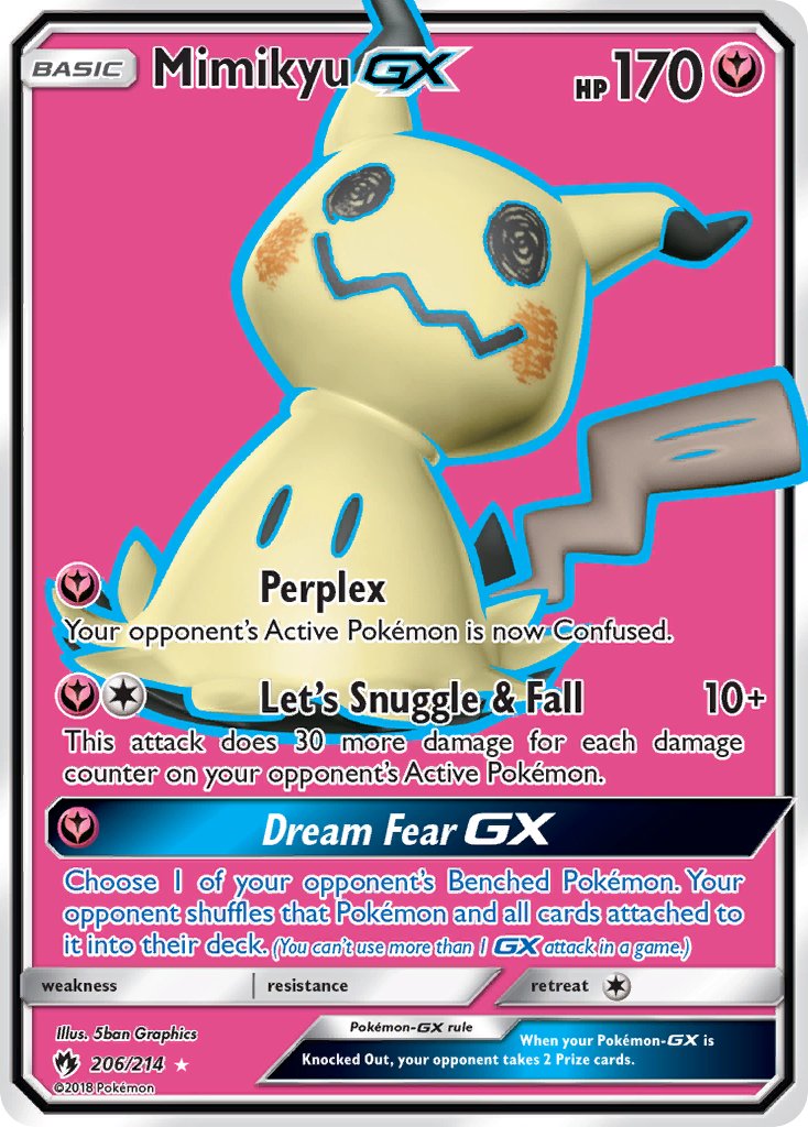206/214 Mimikyu GX (Full Art)