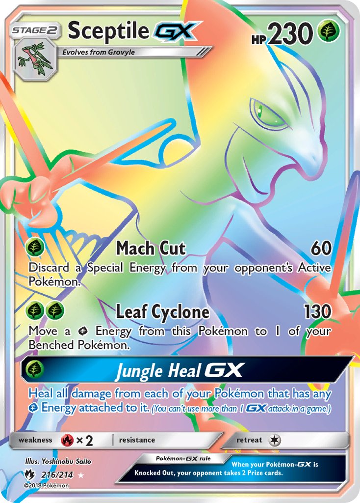 216/214 Sceptile GX (Secret Rare)