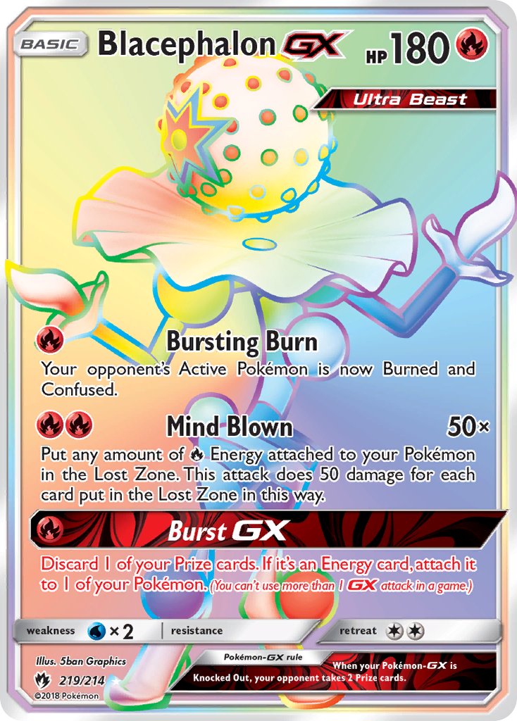 219/214 Blacephalon GX (Secret Rare)