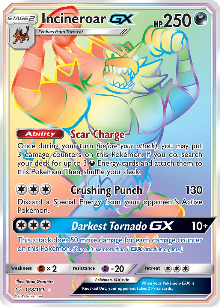 188/181 Incineroar GX