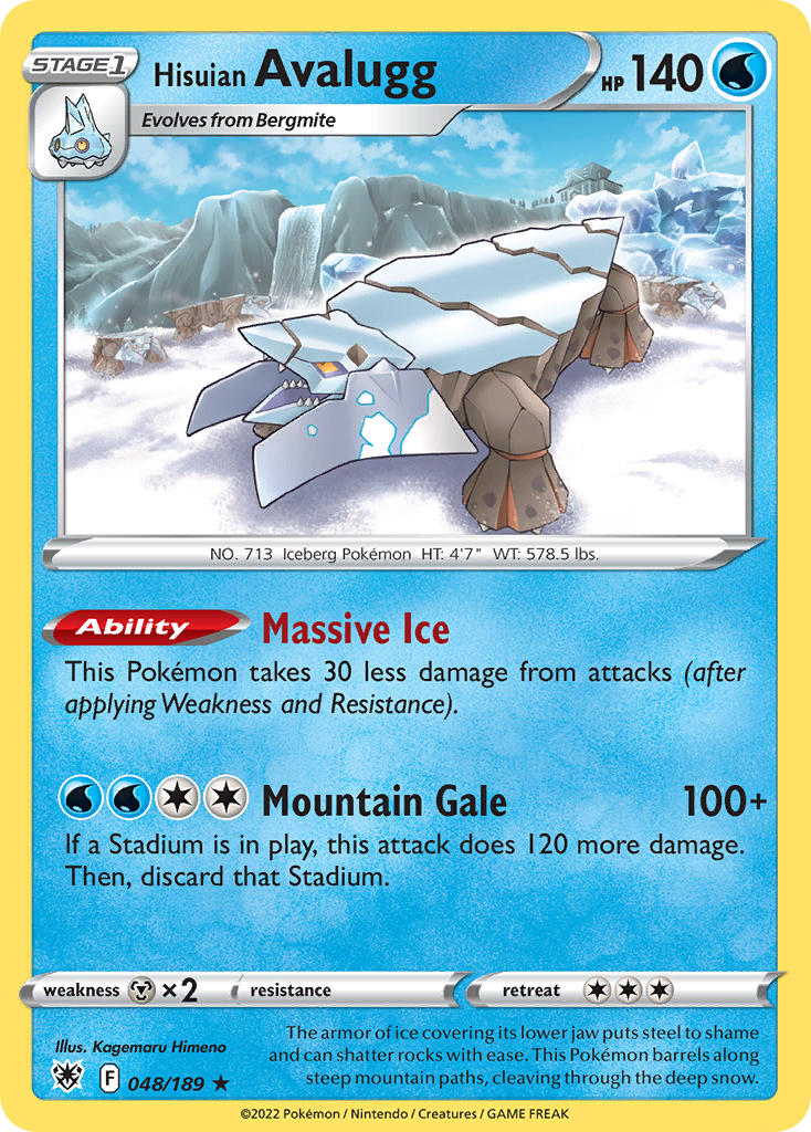 048/189 Hisuian Avalugg