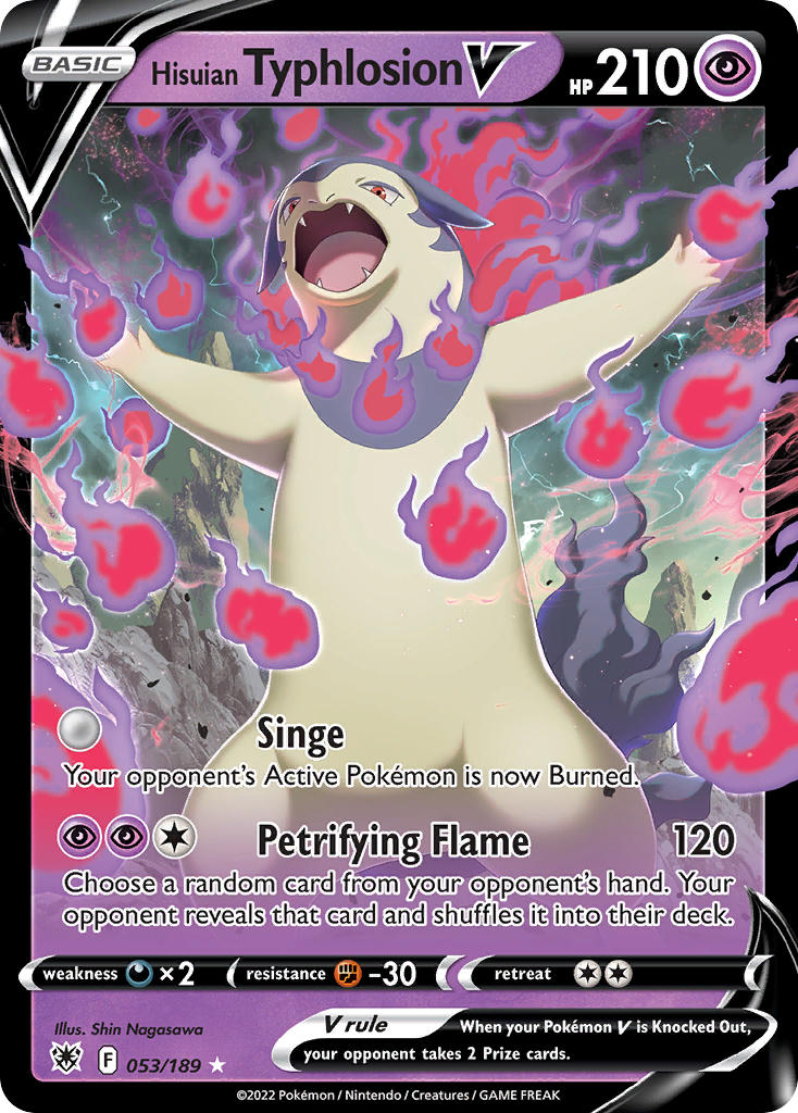053/189 Hisuian Typhlosion V
