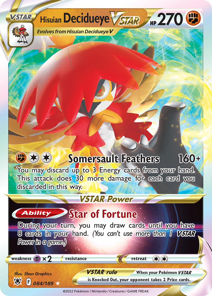 084/189 Hisuian DecidueyeVSTAR