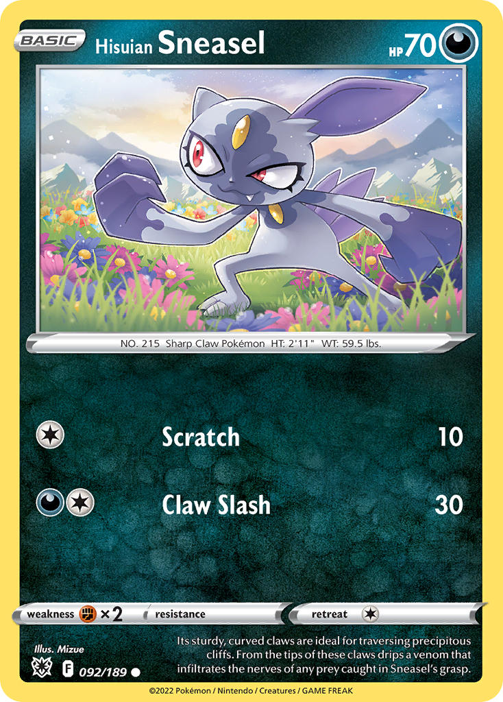 092/189 Hisuian Sneasel