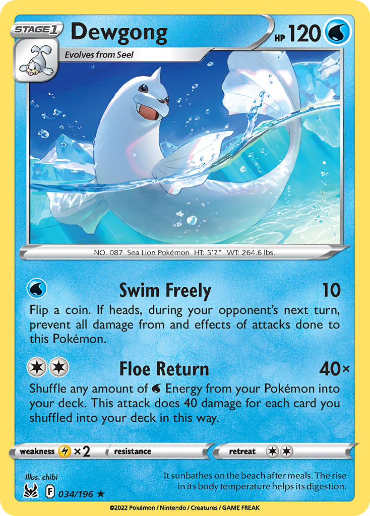 034/196 Dewgong