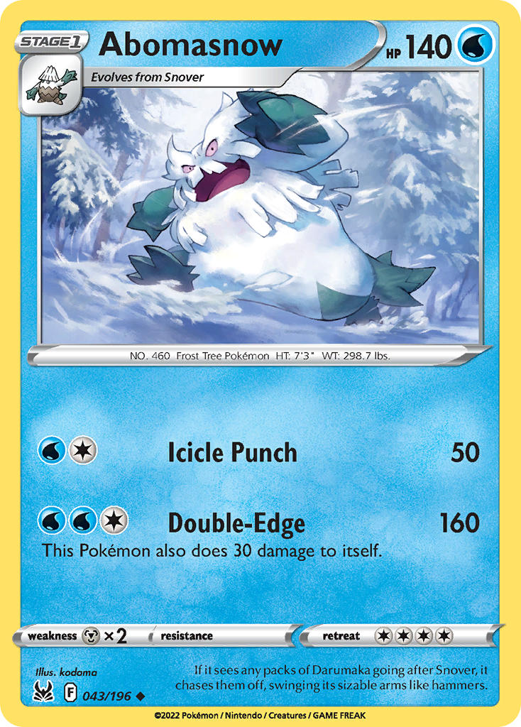 043/196 Abomasnow