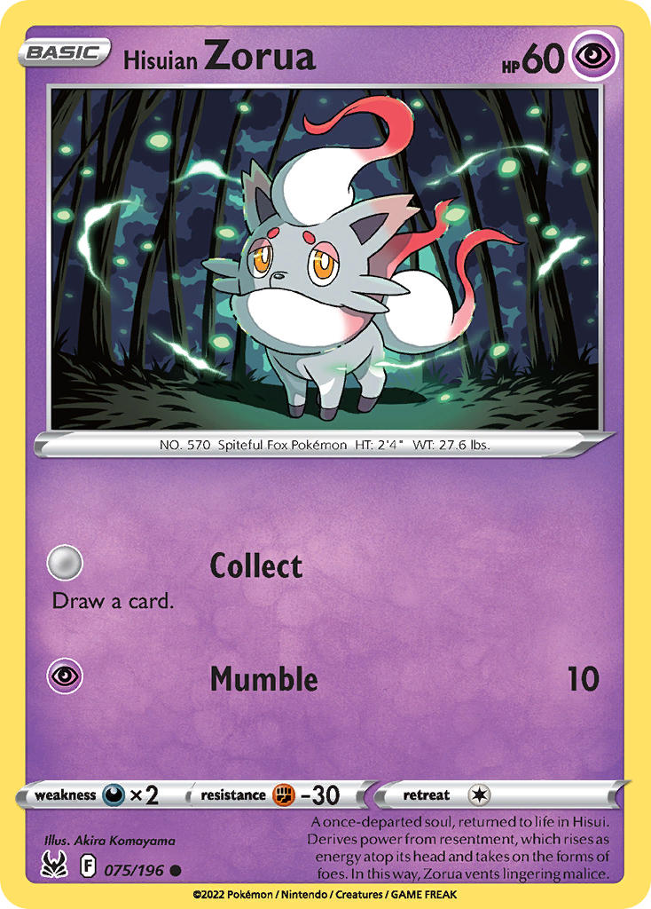 075/196 Hisuian Zorua