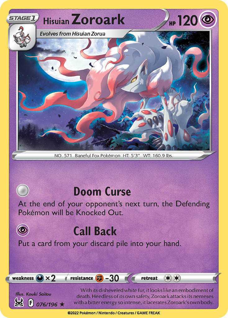 076/196 Hisuian Zoroark