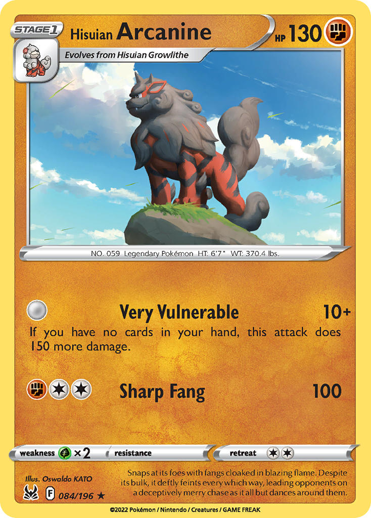 084/196 Hisuian Arcanine