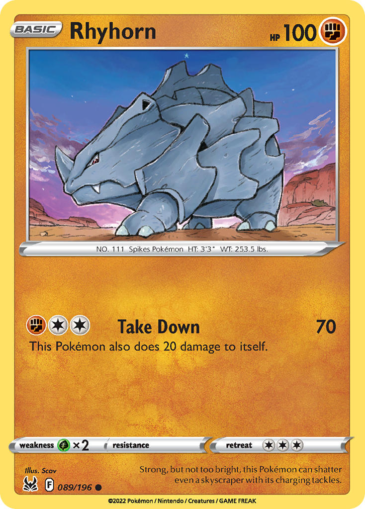 089/196 Rhyhorn