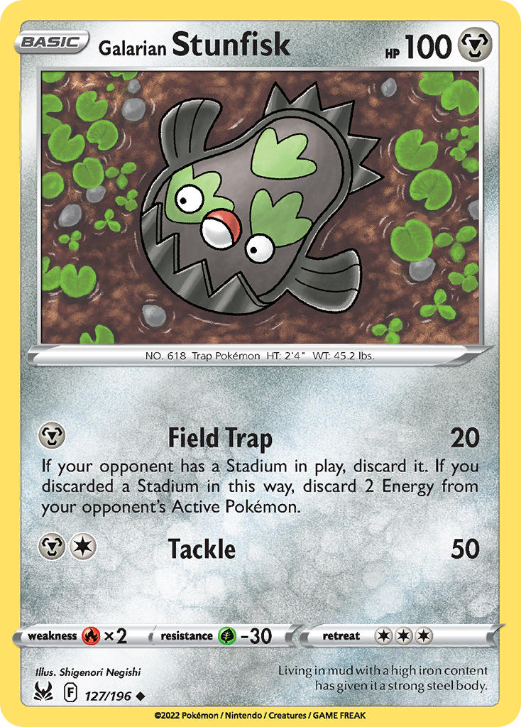 127/196 Galarian Stunfish