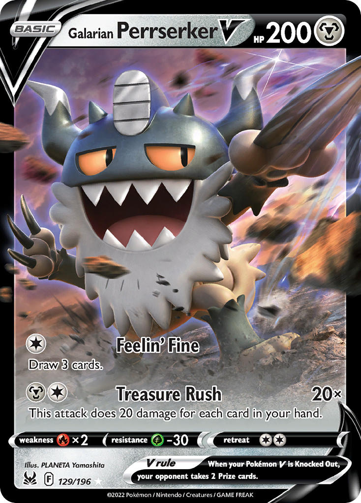 129/196 Galarian Perrserker V