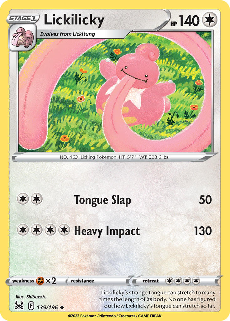 139/196 Lickilicky