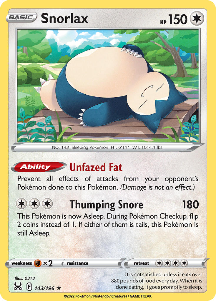 143/196 Snorlax