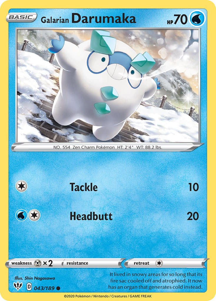 043/189 Galarian Darumaka