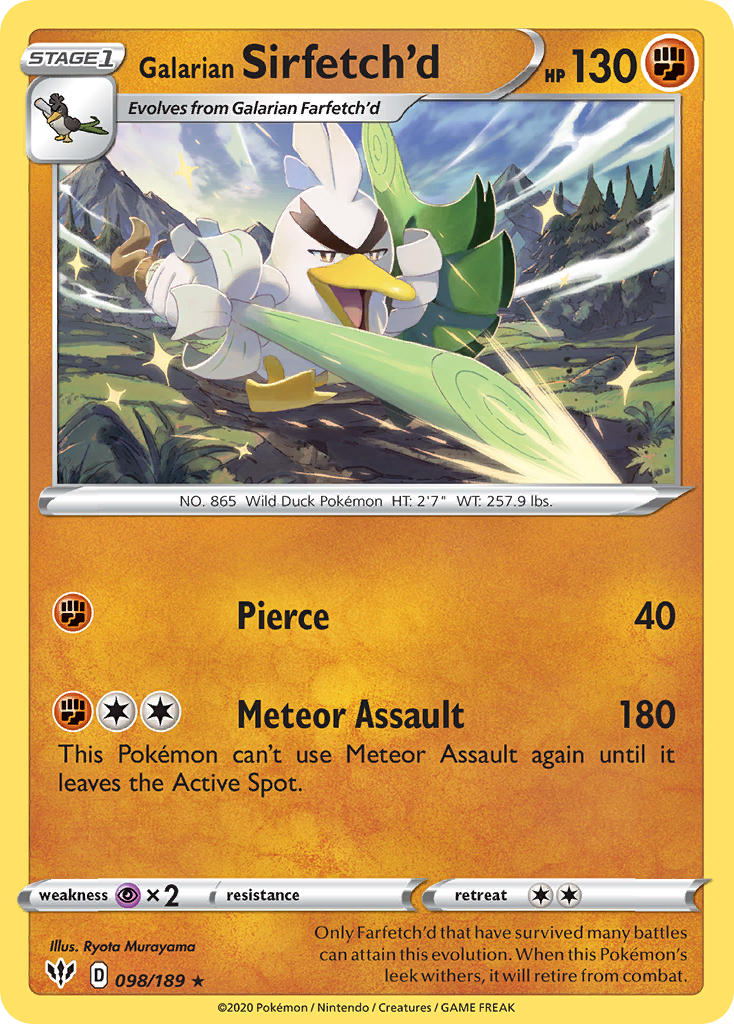 098/189 Galarian Sirfetch'd