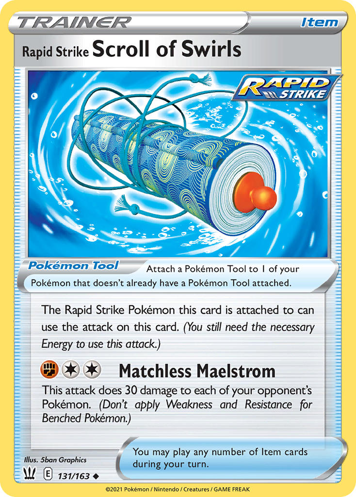 131/163 Rapid Strike Scroll of Swirls