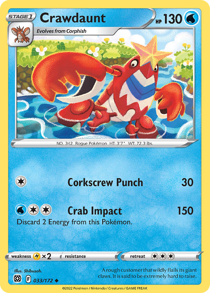 033/172 Crawdaunt