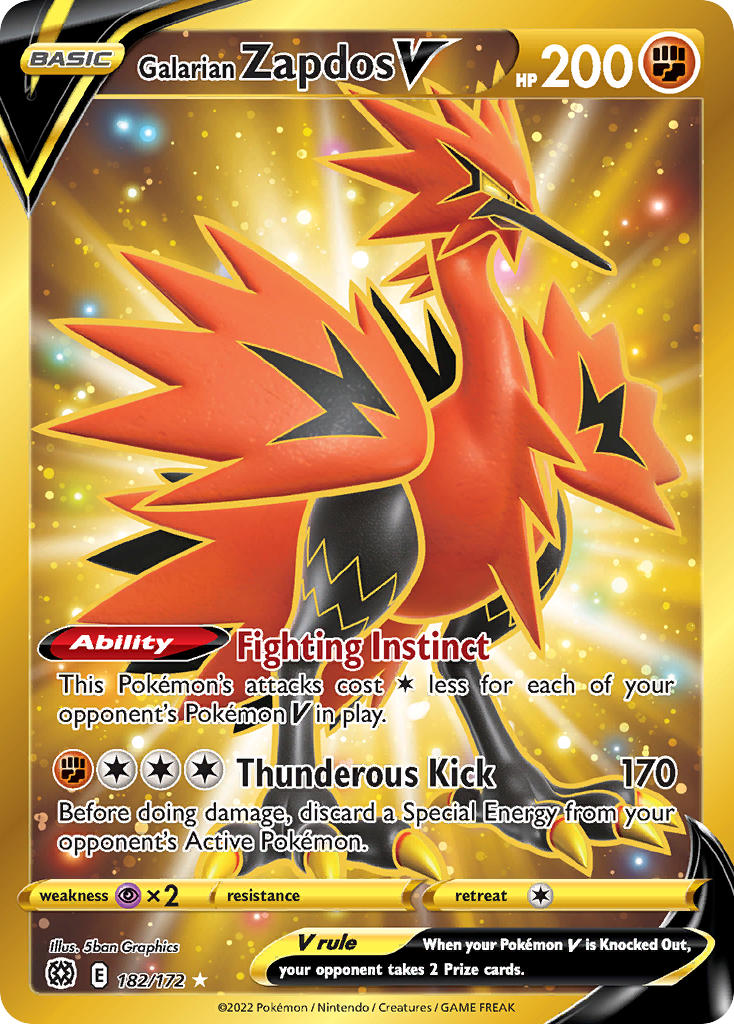 182/172 Galarian ZapdosV