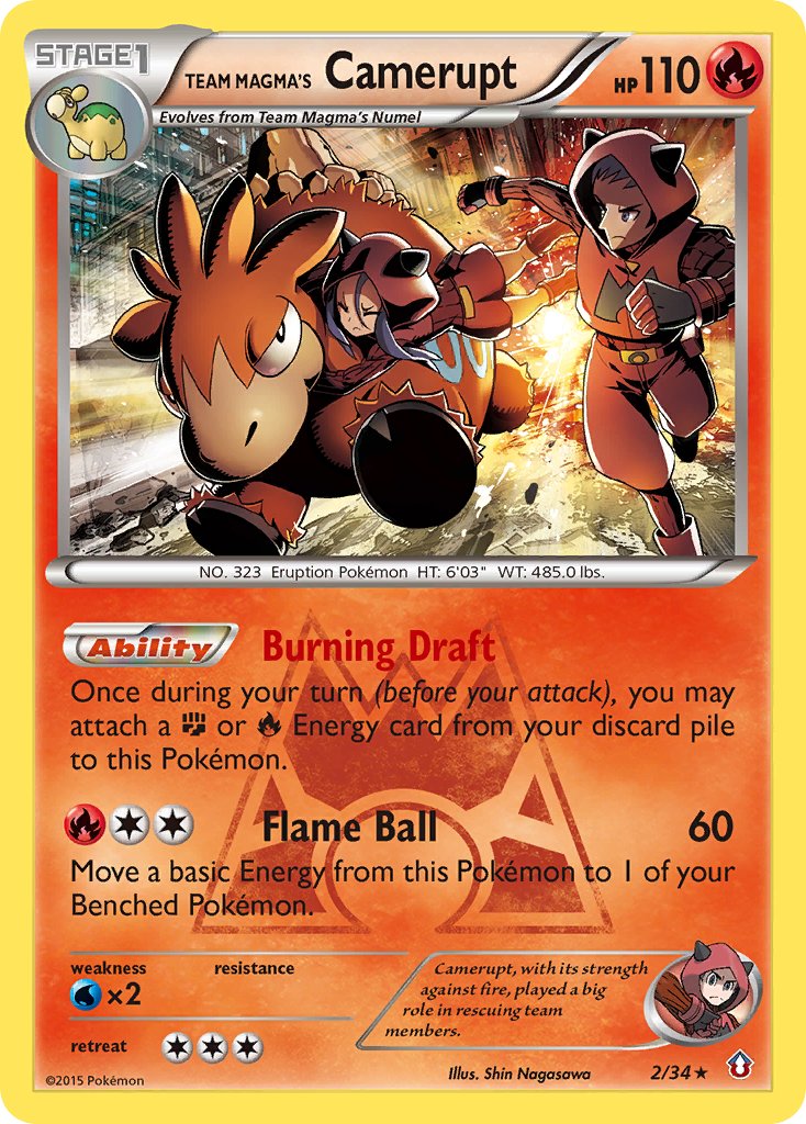 002/34 Team Magma's Camerupt