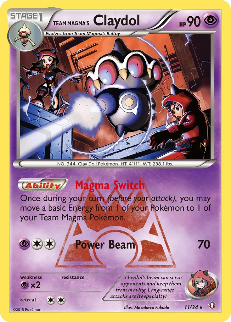 011/34 Team Magma's Claydol
