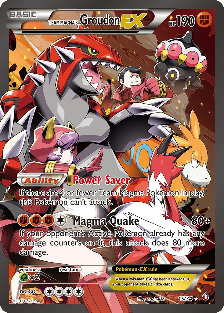 015/34 Team Magma's Groudon EX