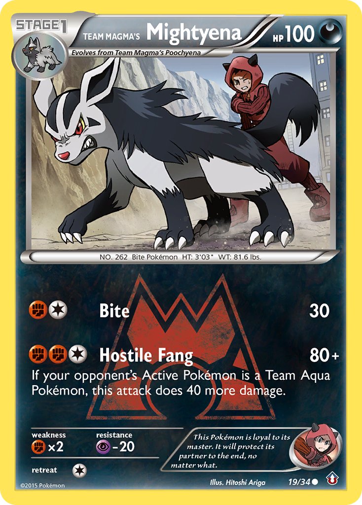 019/34 Team Magma's Mightyena
