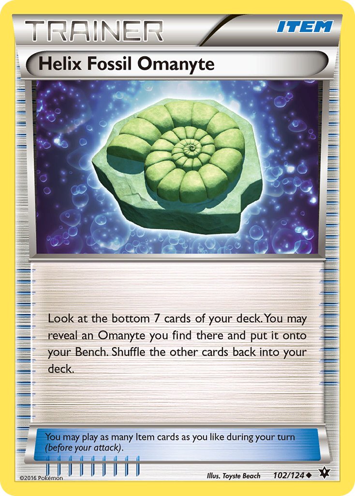 102/124 Helix Fossil Omanyte