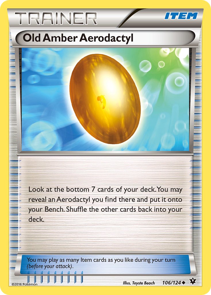 106/124 Old Amber Aerodactyl