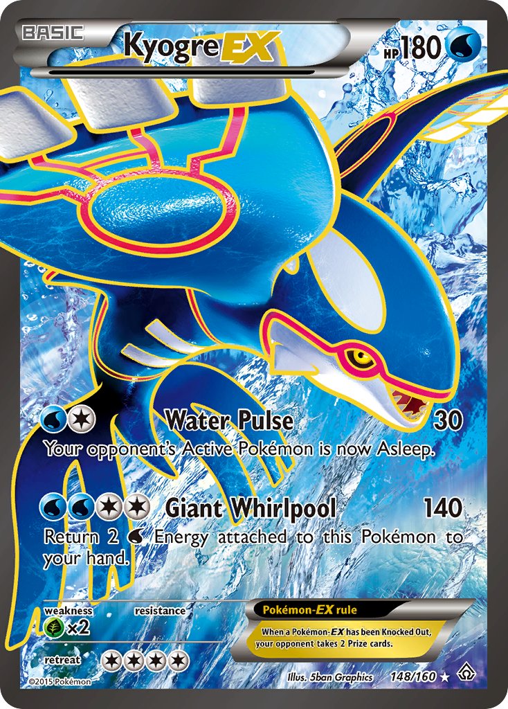 148/160 Kyogre EX