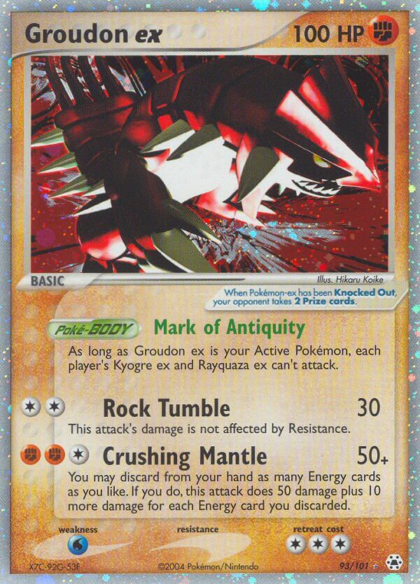 093/101 Groudon ex