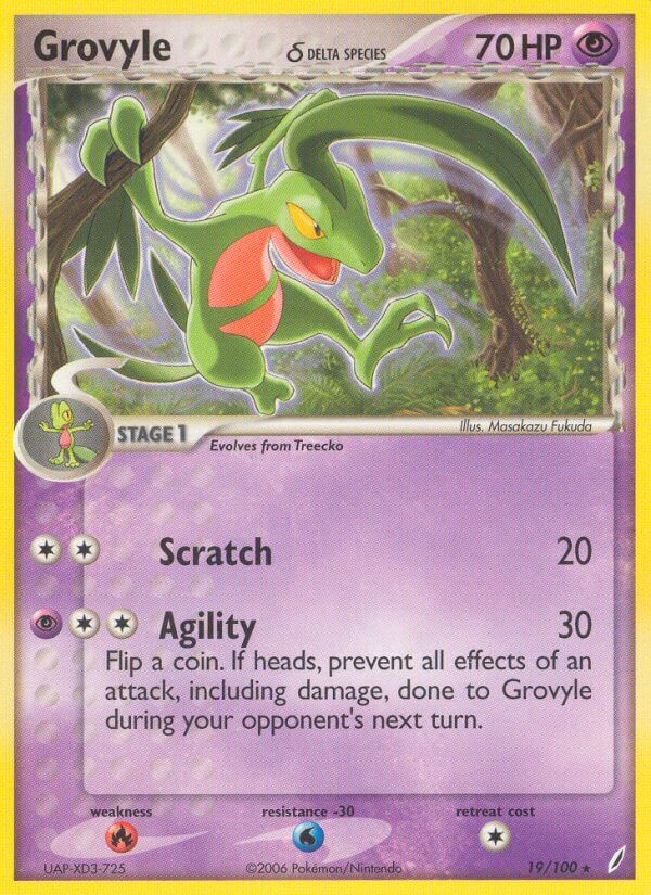 019/100 Grovyle (delta species)