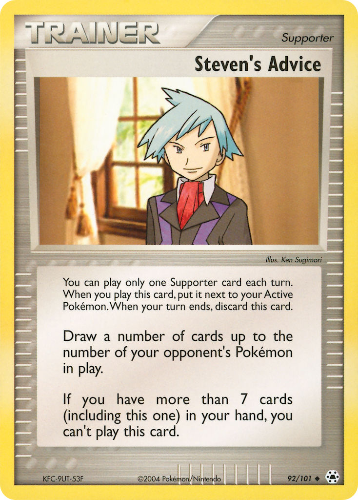 092/101 Steven's Advice