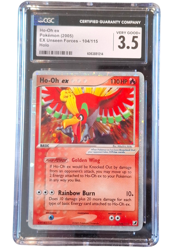 CGC 3.5 Very Good+ Ho-Oh ex 104/115