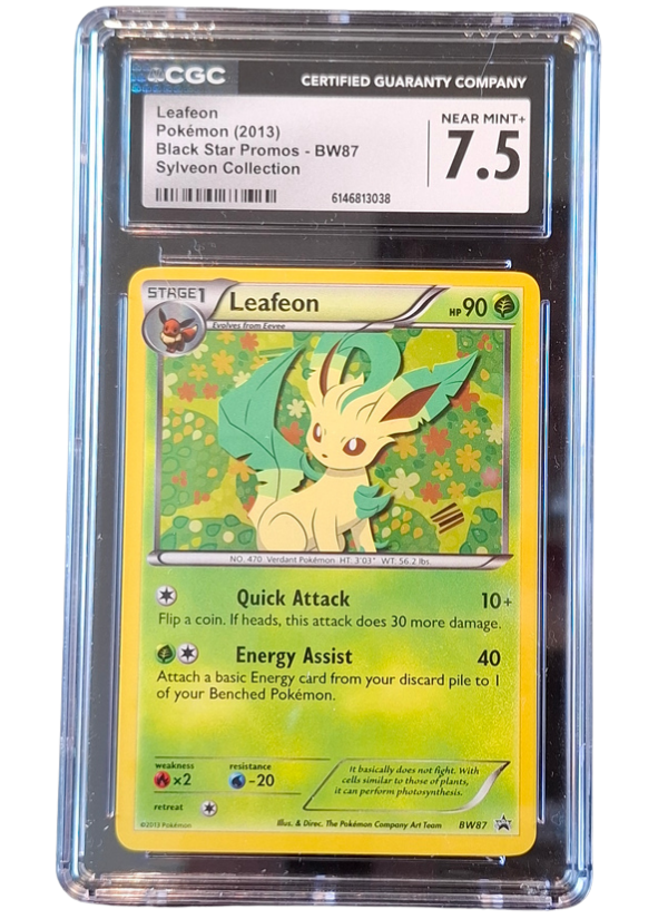 CGC 7.5 Near Mint+ Leafeon BW87