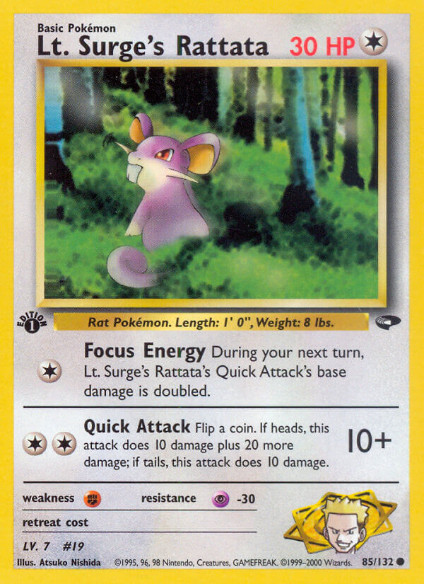 085/132 Lt. Surge's Rattata