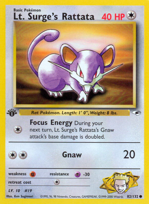082/132 Lt. Surge's Rattata