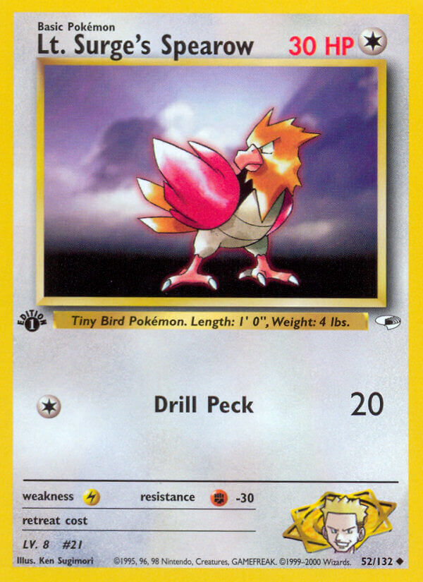 052/132 Lt Surges Spearow