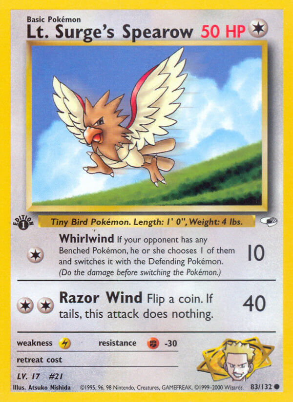 083/132 Lt Surges Spearow