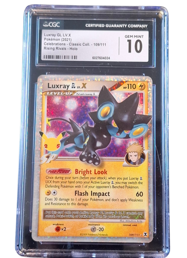 CGC Gem Mint 10 Luxray GL LV.X (Celebrations)