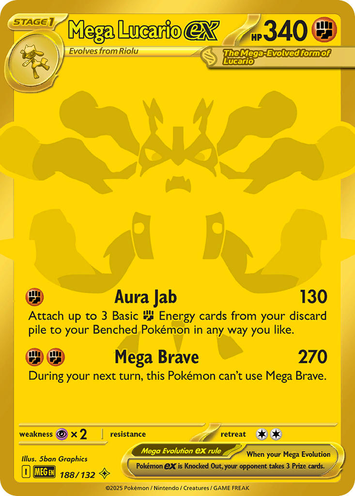 188/132 Mega Lucario ex