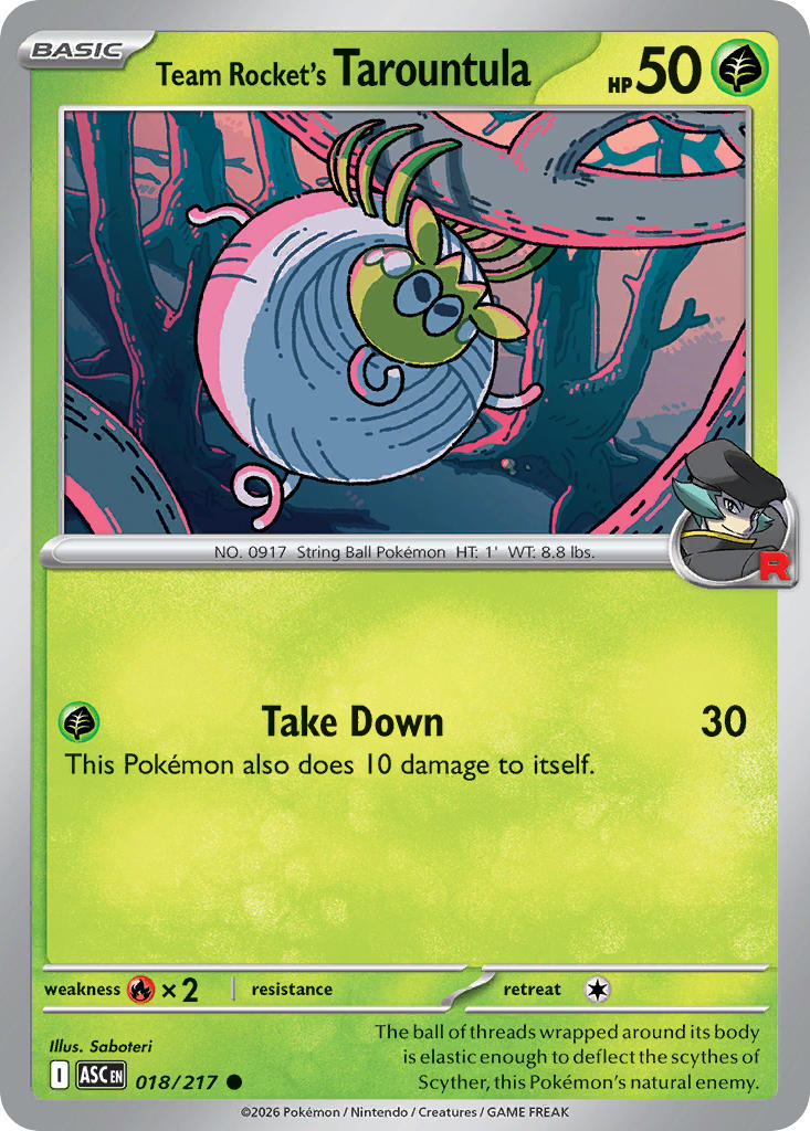 018/217 Team Rocket's Tarountula