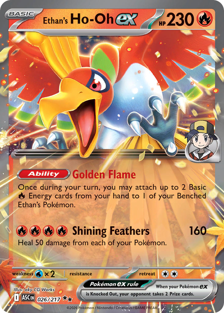 026/217 Ethan's Ho-Oh EX