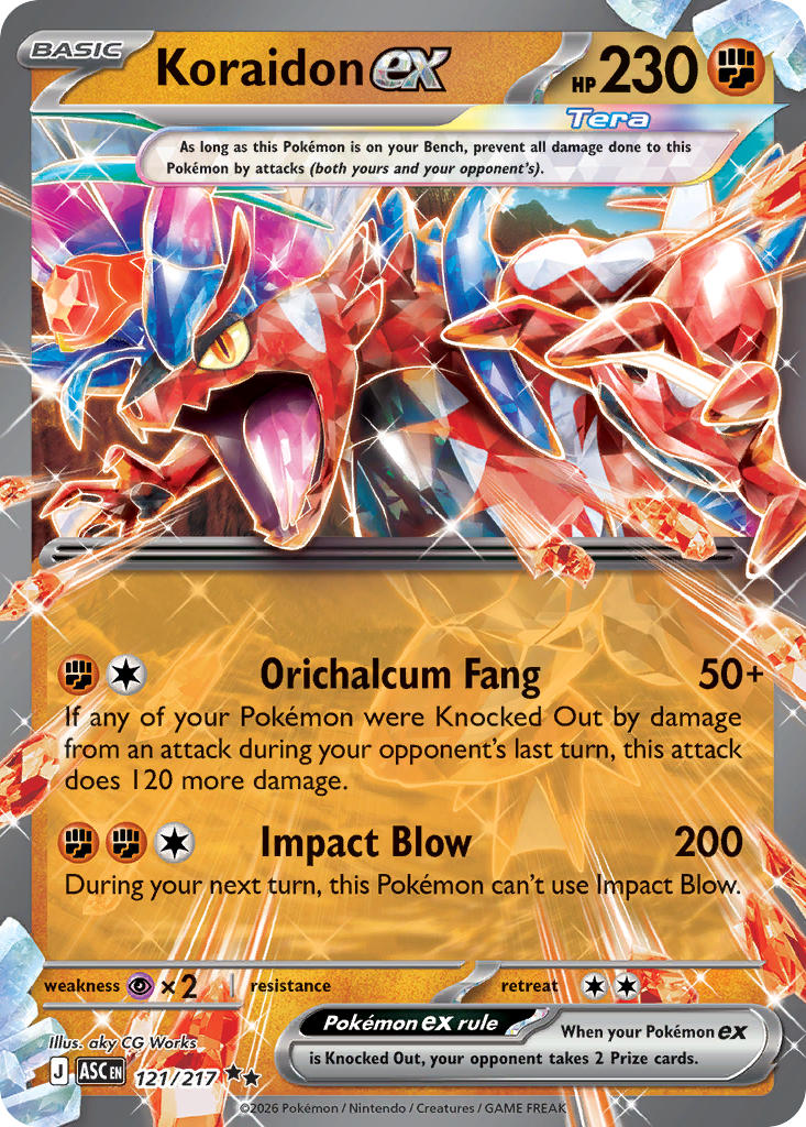 121/217 Koraidon EX