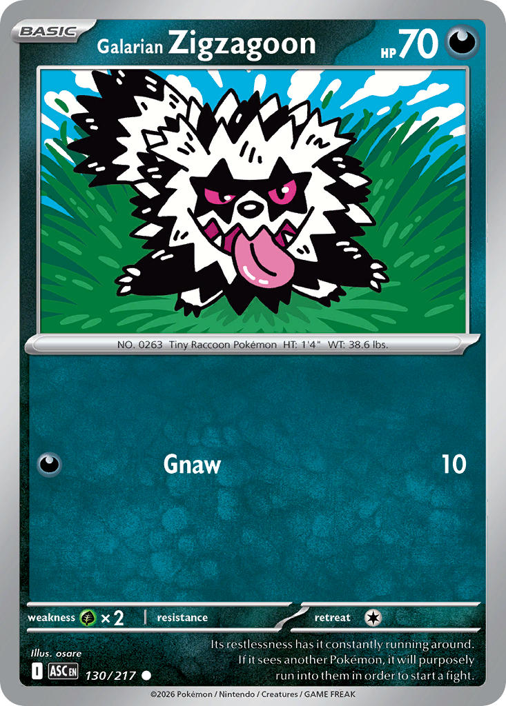 130/217 Galarian Zigzagoon