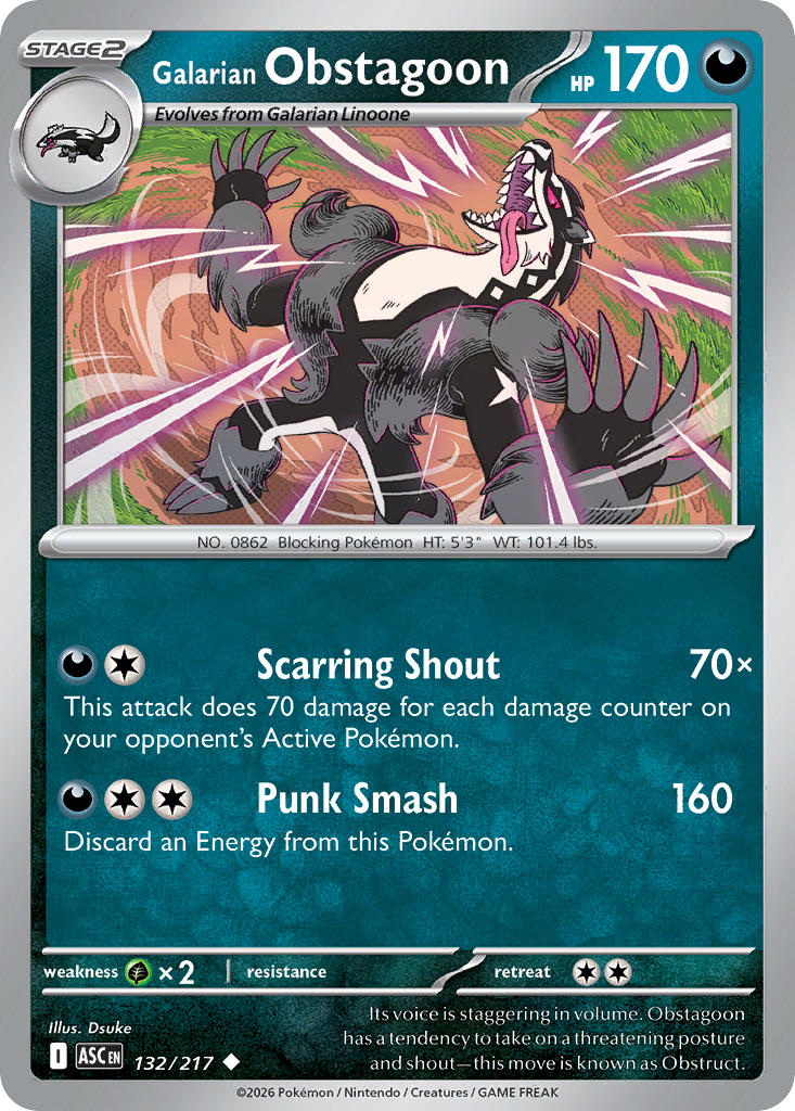132/217 Galarian Obstagoon