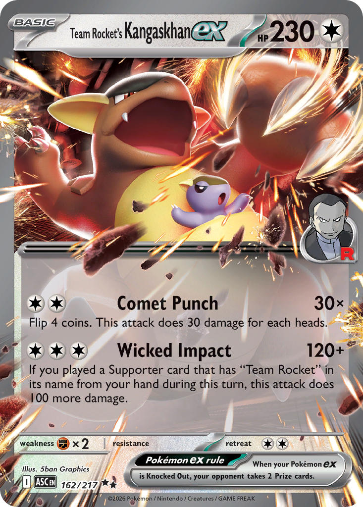 162/217 Team Rocket's Kangaskhan EX